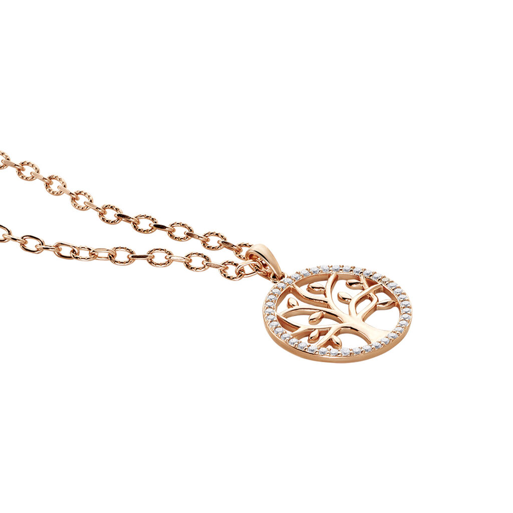 Collier Argent Rose Urcisse Oxydes De Zirconium - Colliers Femme | Histoire d’Or