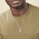 Collier Clement Acier Blanc Oxyde De Zirconium - Colliers fantaisie Homme | Histoire d&rsquo;Or