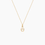 Pendentif Angel Or Jaune Oxyde De Zirconium - Pendentifs Bapt&ecirc;me Famille | Histoire d&rsquo;Or