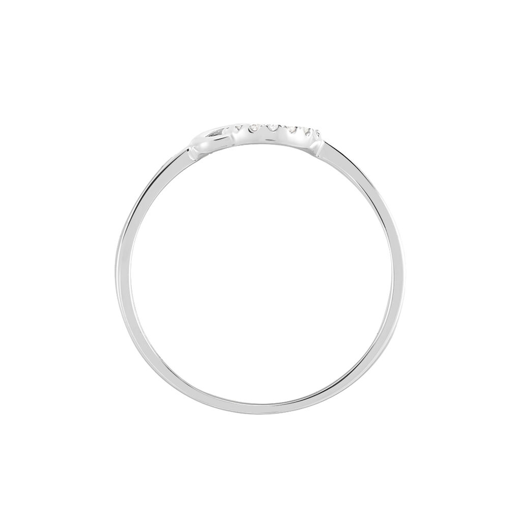 Bague Mahaut Or Blanc Diamant - Bagues avec pierre Femme | Histoire d’Or