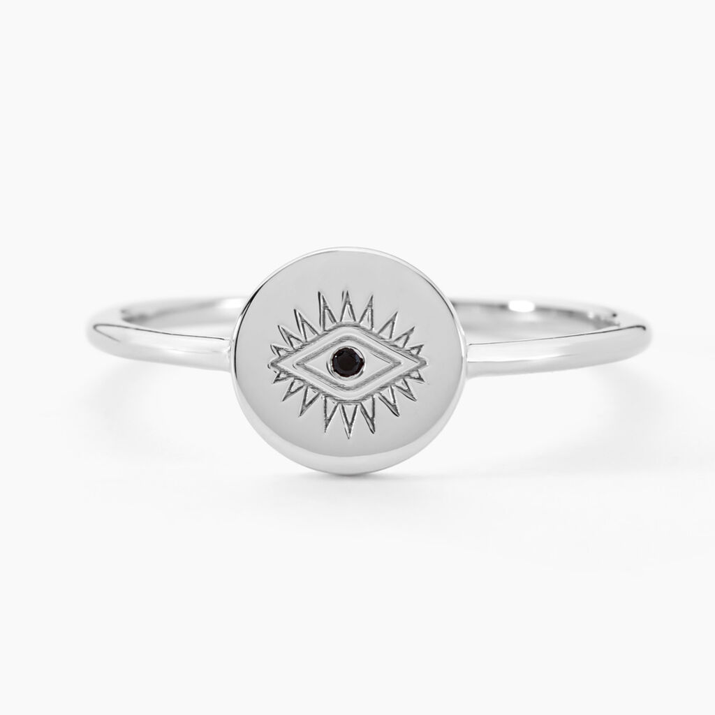 Bague Dristie Argent Blanc Turquoise - Bagues solitaires Femme | Histoire d’Or