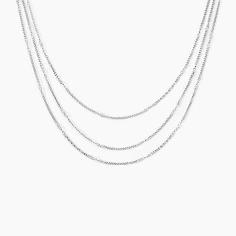 Collier Tango Argent Blanc - Colliers Femme | Histoire d’Or