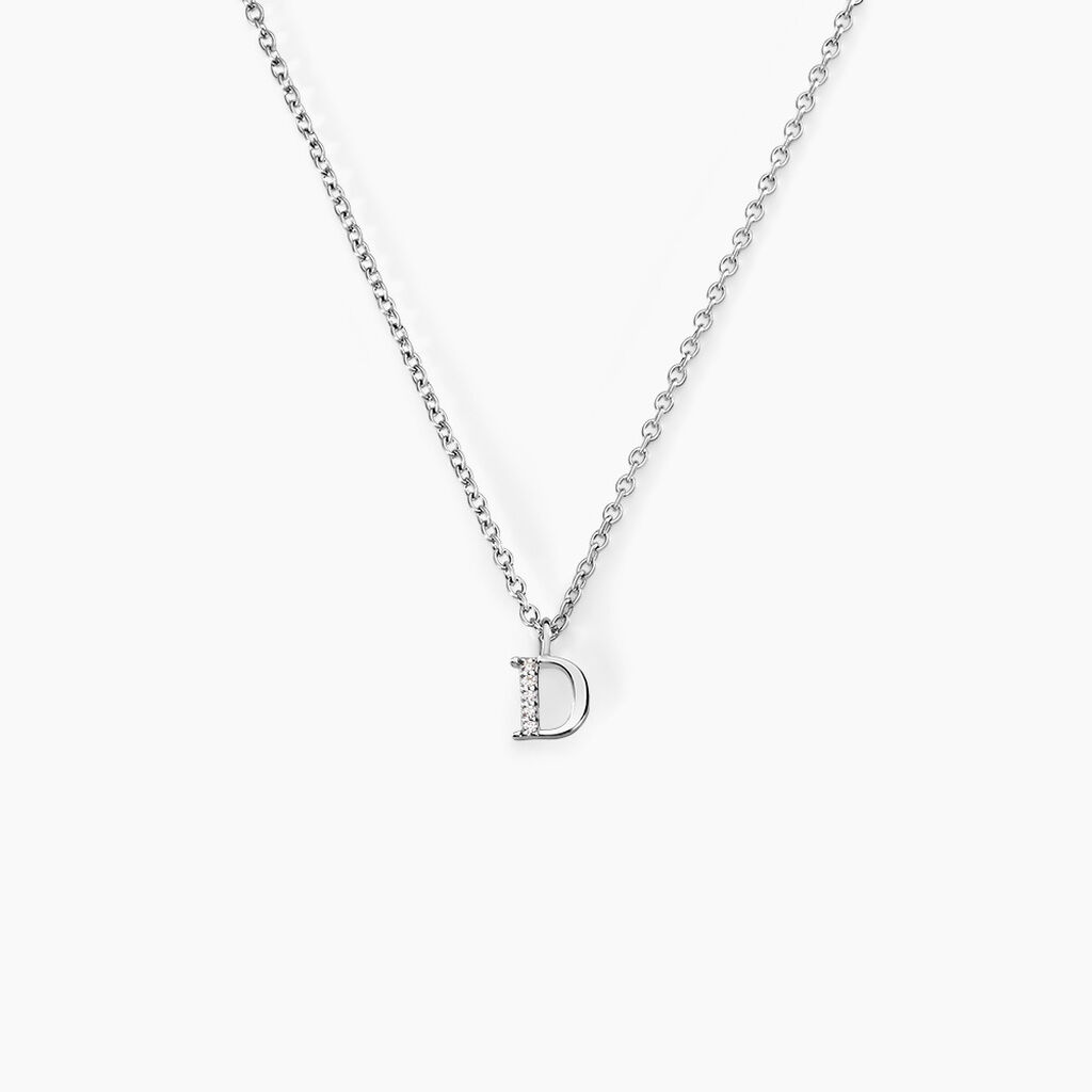 Collier Neruda Argent Blanc Oxyde De Zirconium - Colliers fantaisie Femme | Histoire d’Or
