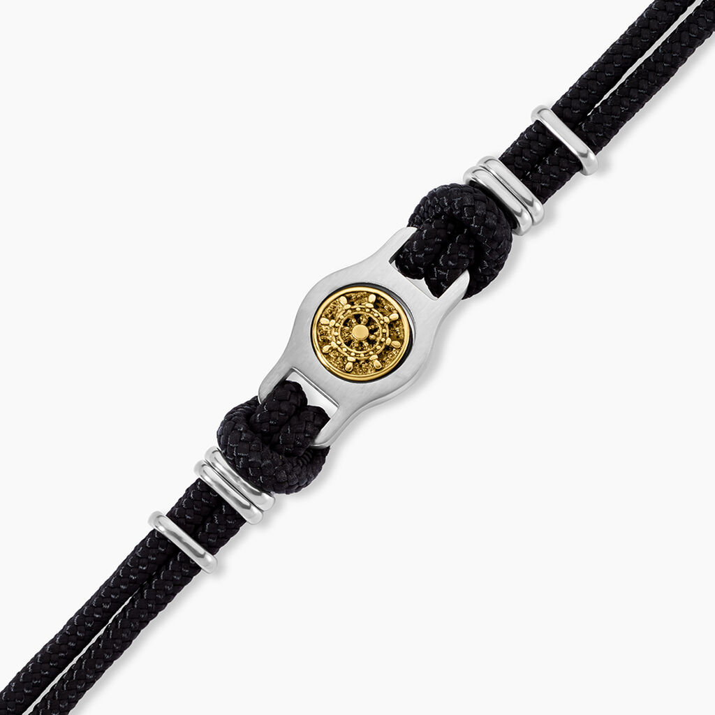 Bracelet Paulette Acier Blanc - Bracelets cordon Homme | Histoire d&rsquo;Or