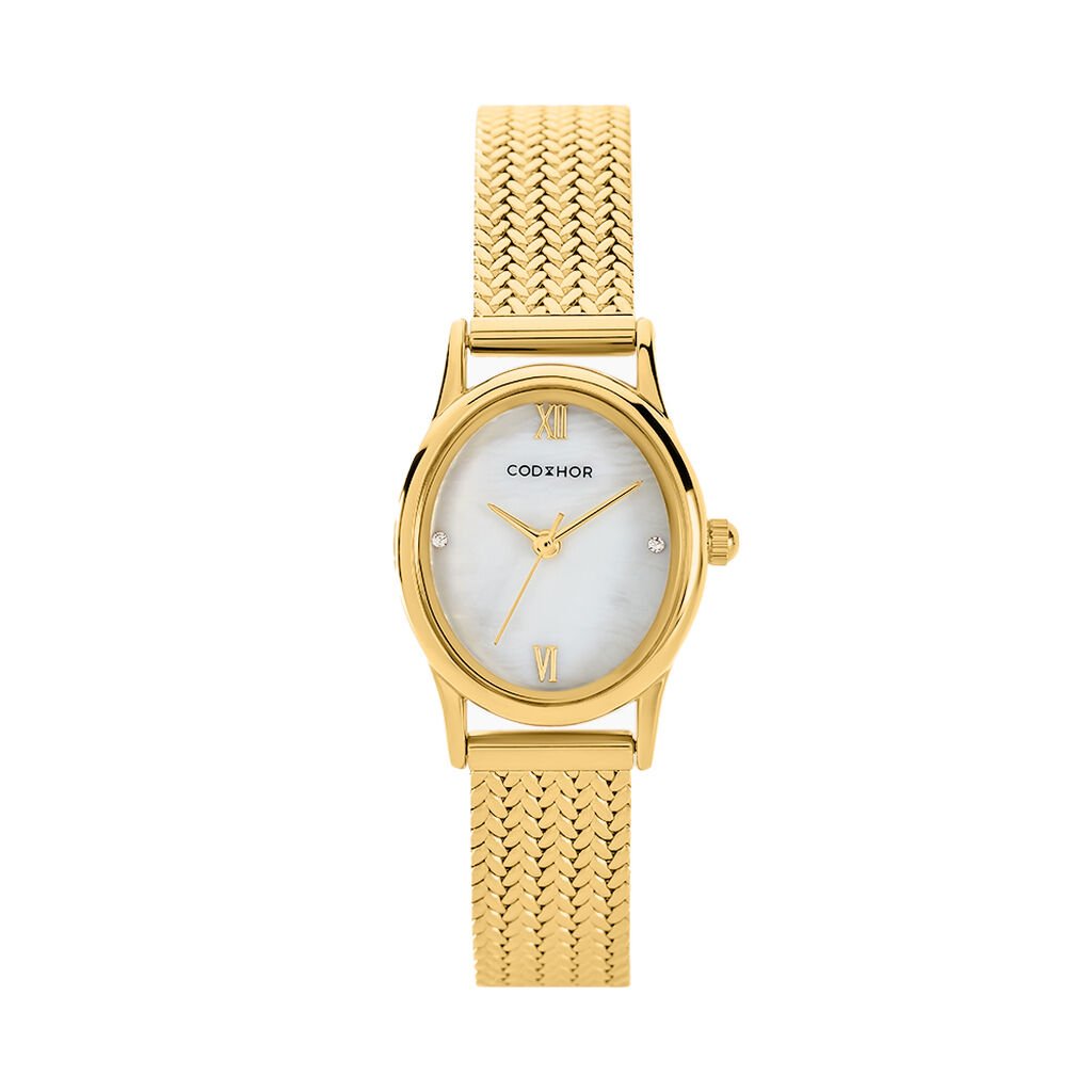 Montre Codhor Suzanne Nacre Blanche - Montres Femme | Histoire d&rsquo;Or