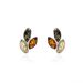 Boucles D'oreilles Puces Argent Blanc Claudetteae Ambres - Boucles d'oreilles fantaisie Femme | Histoire d’Or