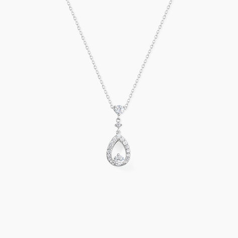 Collier Istanbul Argent Blanc Oxyde De Zirconium - Colliers fantaisie Femme | Histoire d&rsquo;Or