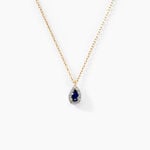 Collier Juliettina Or Jaune Saphir Diamant - Colliers Femme | Histoire d&rsquo;Or