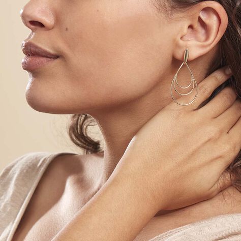 Boucles D'oreilles Pendantes Jenyfer Plaqué Or Jaune - Boucles d'oreilles fantaisie Femme | Histoire d’Or