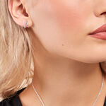 Cr&eacute;oles Two Argent Blanc - Boucles d'oreilles cr&eacute;oles Femme | Histoire d&rsquo;Or