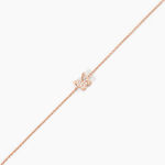 Bracelet Anne-lise Argent Rose Oxyde De Zirconium - Bracelets Femme | Histoire d&rsquo;Or