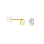 Boucles D'oreilles Puces Elea Or Jaune Oxyde - Clous d'oreilles Femme | Histoire d&rsquo;Or