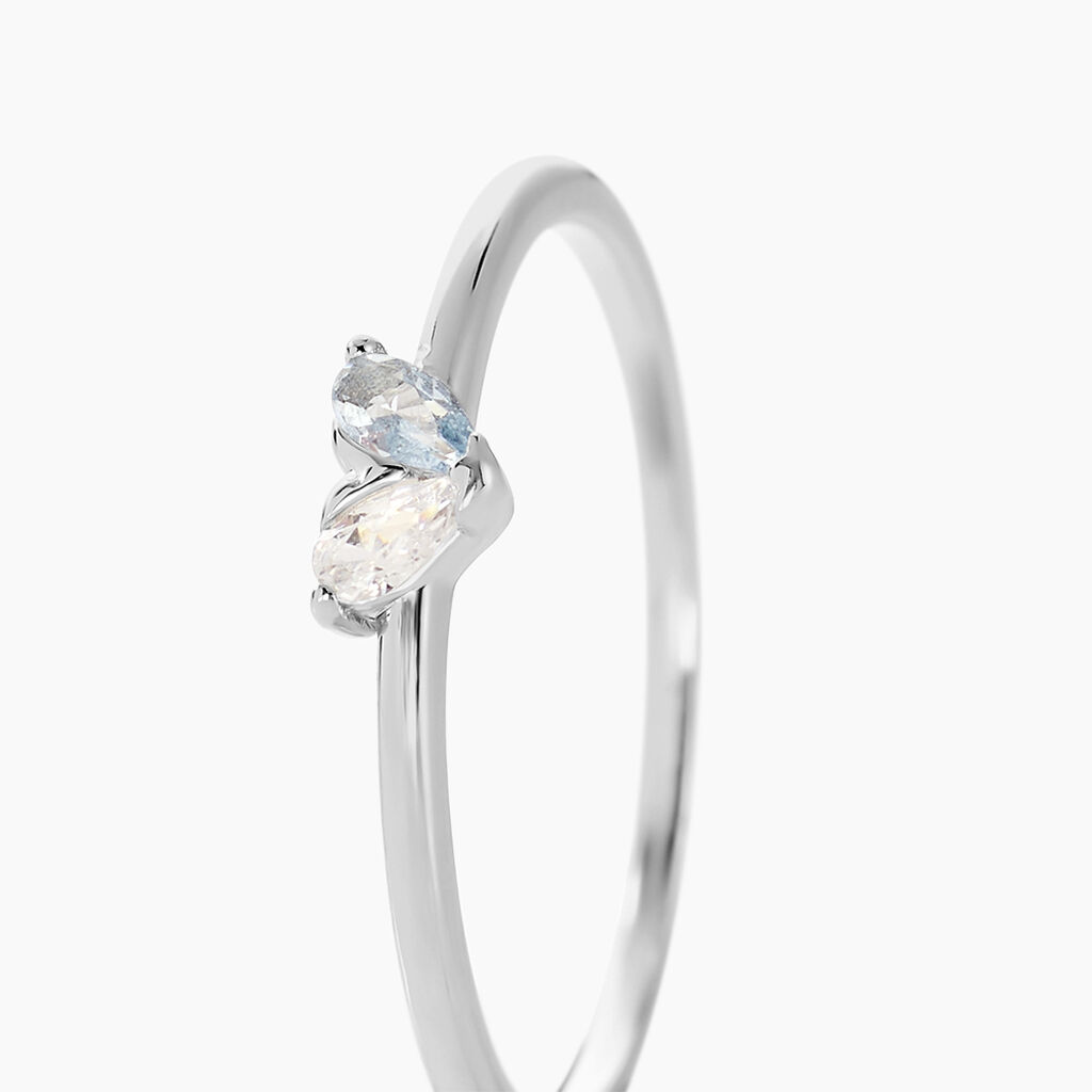 Bague Myhalf Argent Blanc Oxyde De Zirconium - Bagues Coeur Femme | Histoire d’Or