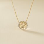 Collier Theolina Plaqu&eacute; Or Jaune Oxyde De Zirconium - Colliers Femme | Histoire d&rsquo;Or