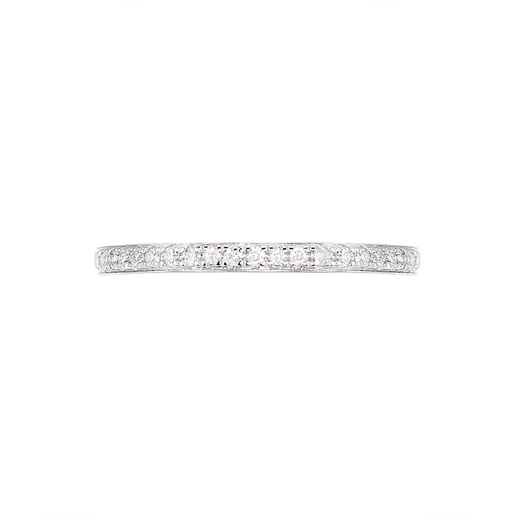 Alliance Juliette Tour Complet Or Blanc Diamant - Alliances Femme | Histoire d’Or