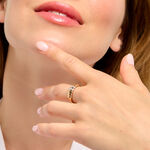 Bague Sunset Riviera Argent Jaune Oxyde De Zirconium   - Bagues avec pierre Femme | Histoire d&rsquo;Or