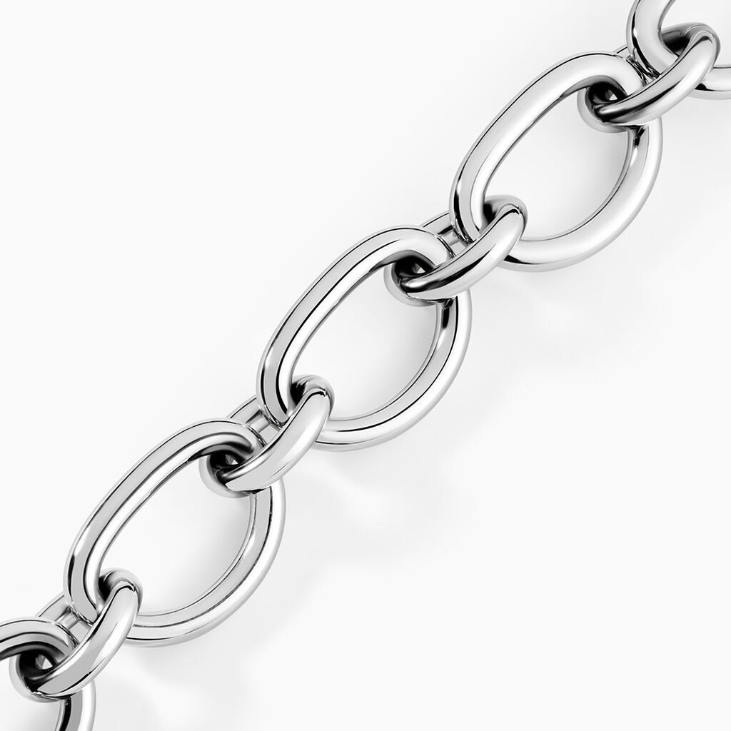 Bracelet Meghane Acier Blanc - Bijoux sans pierre Femme | Histoire d&rsquo;Or