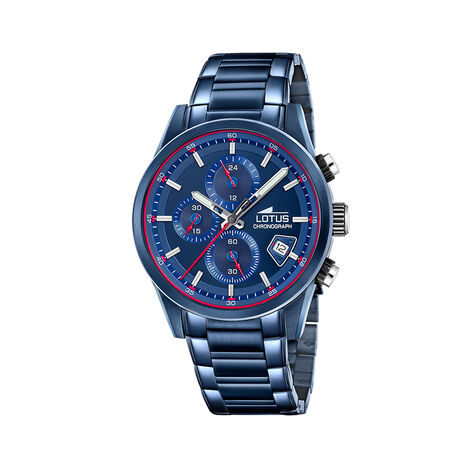 Montre Lotus Pulse Bleu - Montres chronographes Homme | Histoire d&rsquo;Or