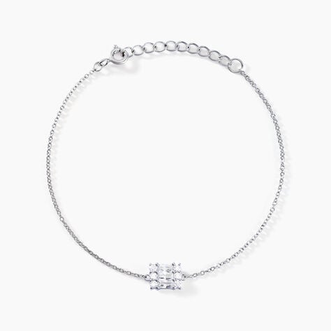 Bracelet Baroque Party Argent Blanc Oxyde De Zirconium - Bracelets Femme | Histoire d’Or