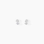 Boucles D'oreilles Puces Amani Argent Blanc Oxyde De Zirconium - Boucles d'oreilles fantaisie Femme | Histoire d&rsquo;Or