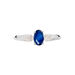 Bague Edgina Or Blanc Saphir Et Diamant - Bagues solitaires Femme | Histoire d’Or