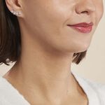 Boucles D'oreilles Grimpantes Sohalia Argent Blanc Oxyde De Zirconium - Boucles d'oreilles fantaisie Femme | Histoire d&rsquo;Or