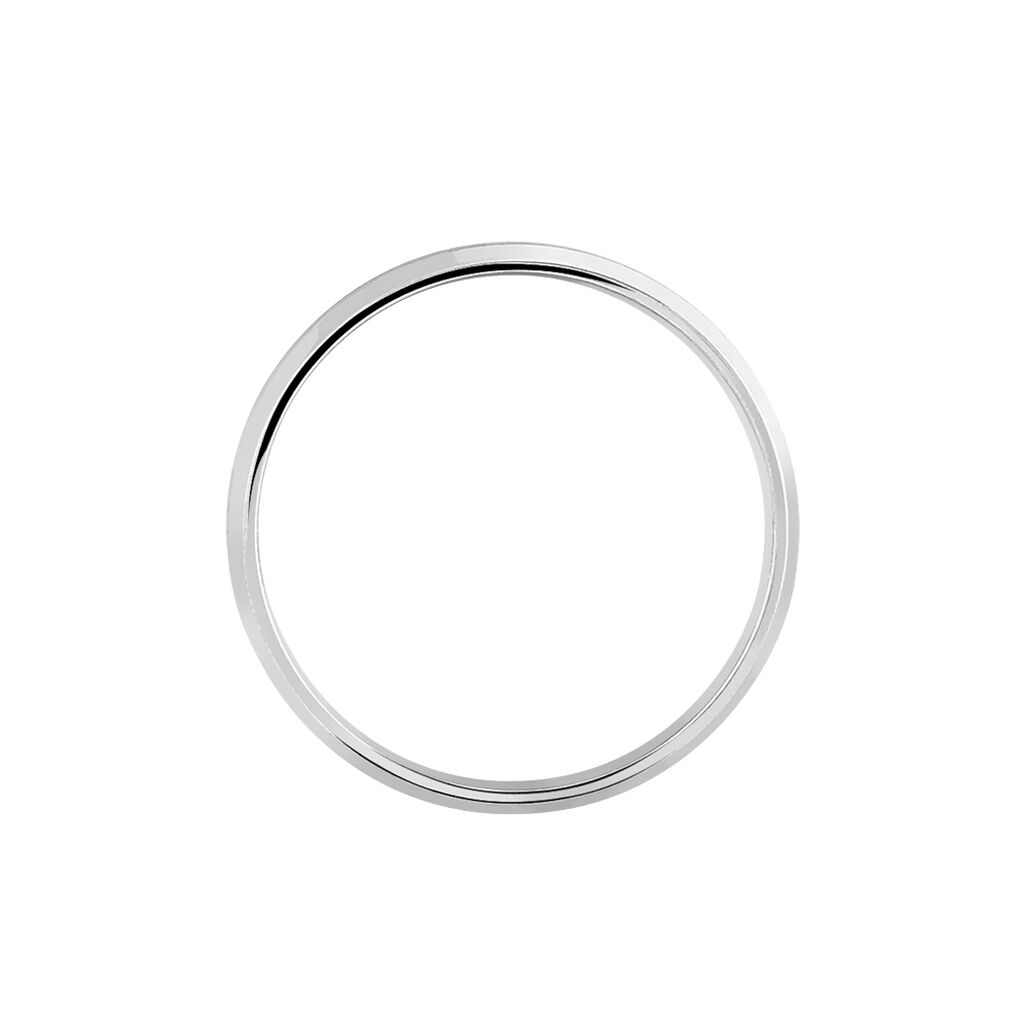 Alliance Ruban Mat Et Billant Biseautee Palladium Blanc - Alliances Homme | Histoire d’Or
