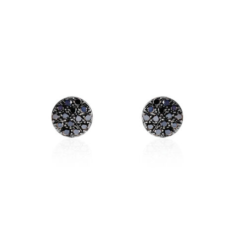 Boucles D'oreilles Puces Teani Or Blanc Diamant - Clous d'oreilles Femme | Histoire d’Or