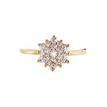 Bague Plaqu&eacute; Or Sadoth Oxyde De Zirconium - Bagues solitaires Femme | Histoire d&rsquo;Or