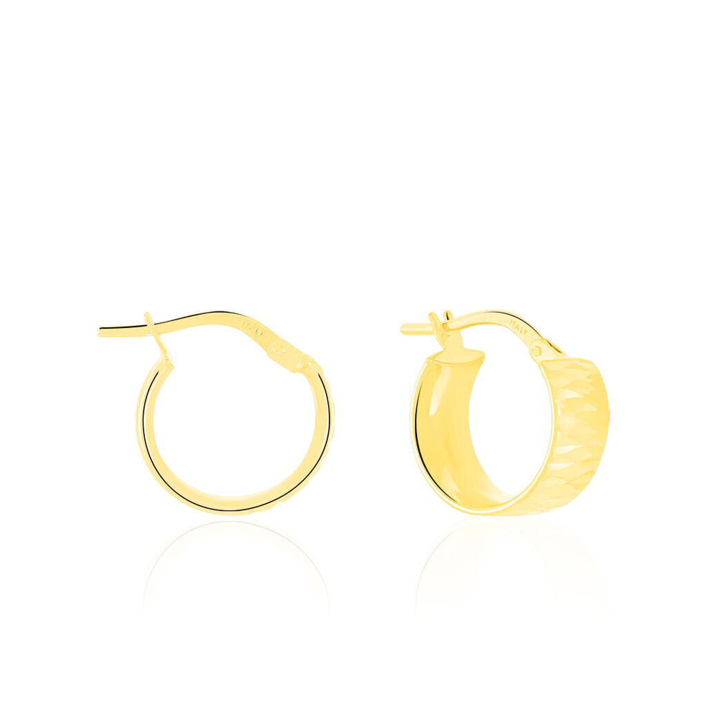 Créoles Asma Or Jaune - Boucles d'oreilles créoles Femme | Histoire d’Or