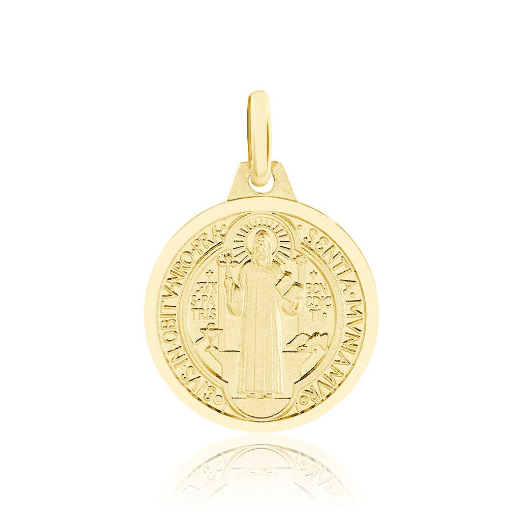 Pendentif Benoit Or Jaune - Pendentifs Baptême Famille | Histoire d’Or