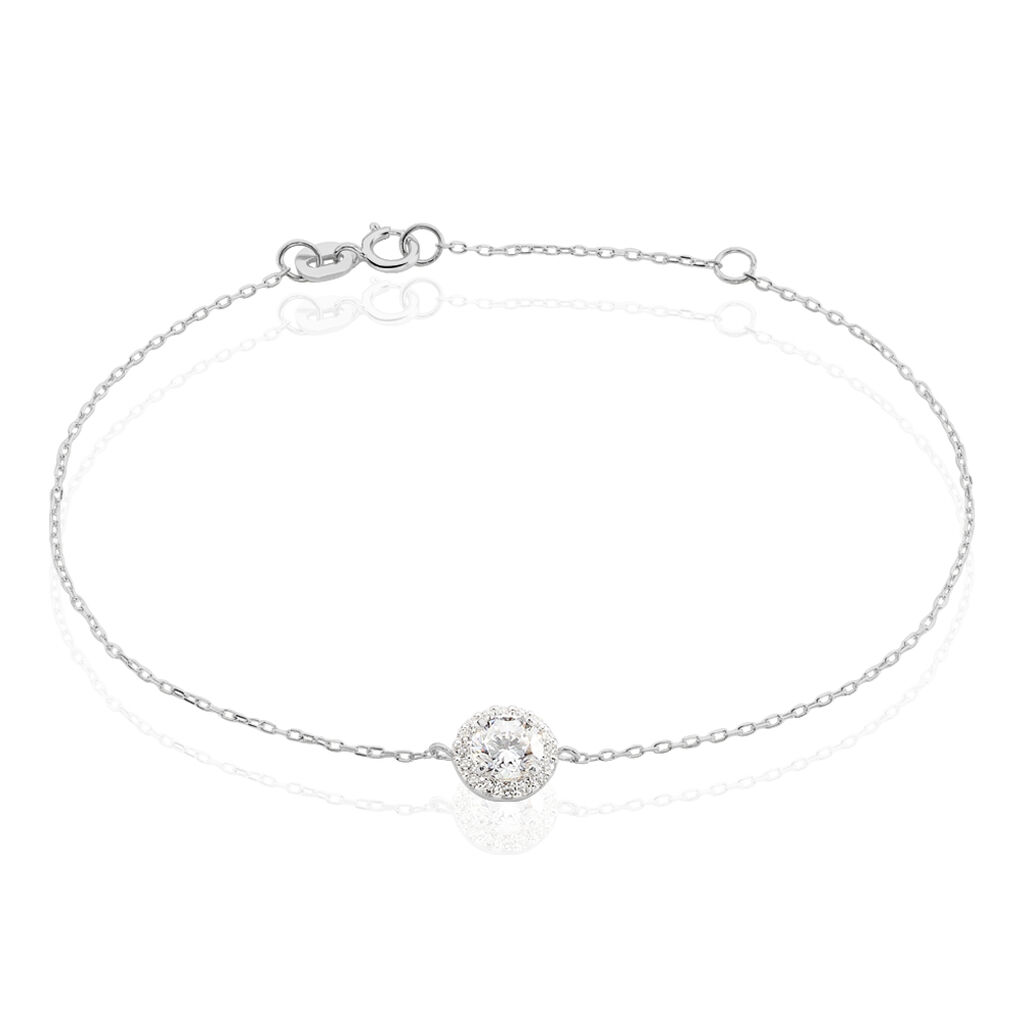 Bracelet Eurycide Or Blanc Oxyde De Zirconium - Bracelets Femme | Histoire d’Or