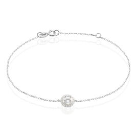Bracelet Eurycide Or Blanc Oxyde De Zirconium - Bracelets Femme | Histoire d’Or