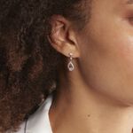 Boucles D'oreilles Pendantes Istanbul Argent Blanc Oxyde De Zirconium - Boucles d'oreilles fantaisie Femme | Histoire d&rsquo;Or