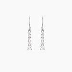 Boucles D'oreilles Pendantes Argent Blanc Henriet Oxyde De Zirconium - Boucles d'oreilles fantaisie Femme | Histoire d&rsquo;Or