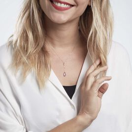 Collier Dennis Or Blanc Amethyste - Colliers Femme | Histoire d’Or