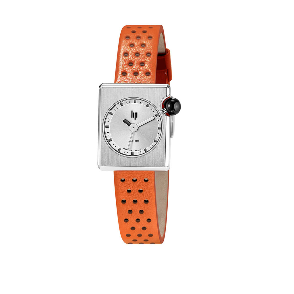 Montre Lip Mach 2000 Mini Square Argent&eacute; - Montres Femme | Histoire d&rsquo;Or