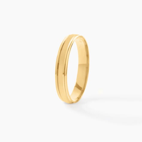 Alliance Mat Et Brillant Ruban Plat Or Jaune -  Unisex | Histoire d’Or