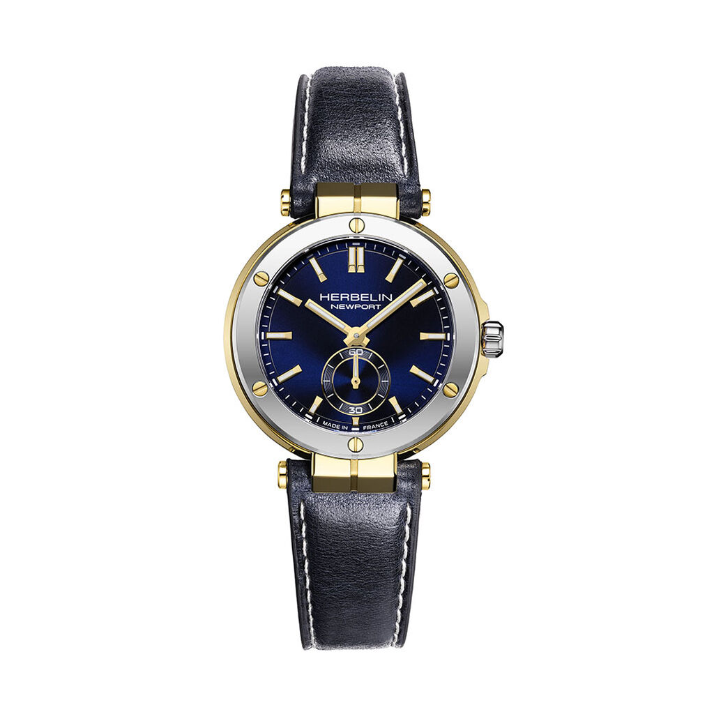 Montre Herbelin Newport Bleu - Id&eacute;es cadeaux Femme | Histoire d&rsquo;Or