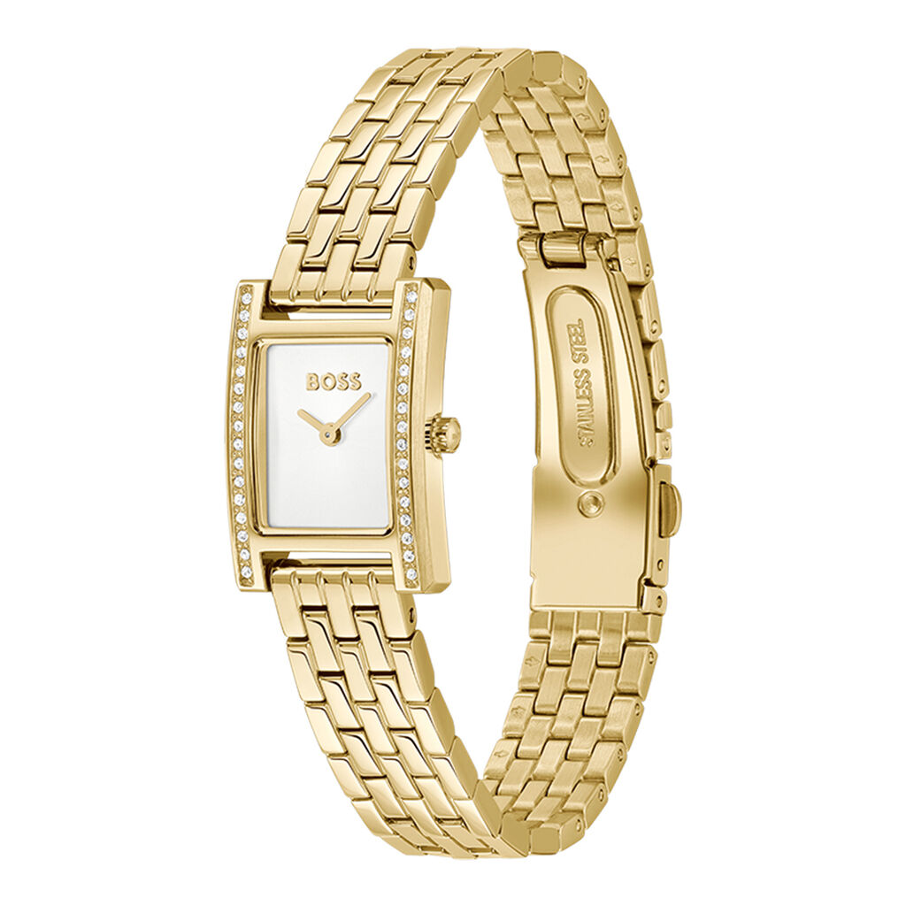 Montre Boss Lucy Precious Blanc - Id&eacute;es cadeaux Femme | Histoire d&rsquo;Or