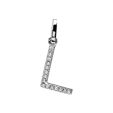 Pendentif Klementine Or Blanc Oxyde De Zirconium - Pendentifs Femme | Histoire d’Or