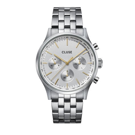 Montre Cluse Antheor Multifonction Argent&eacute; - Montres Homme | Histoire d&rsquo;Or
