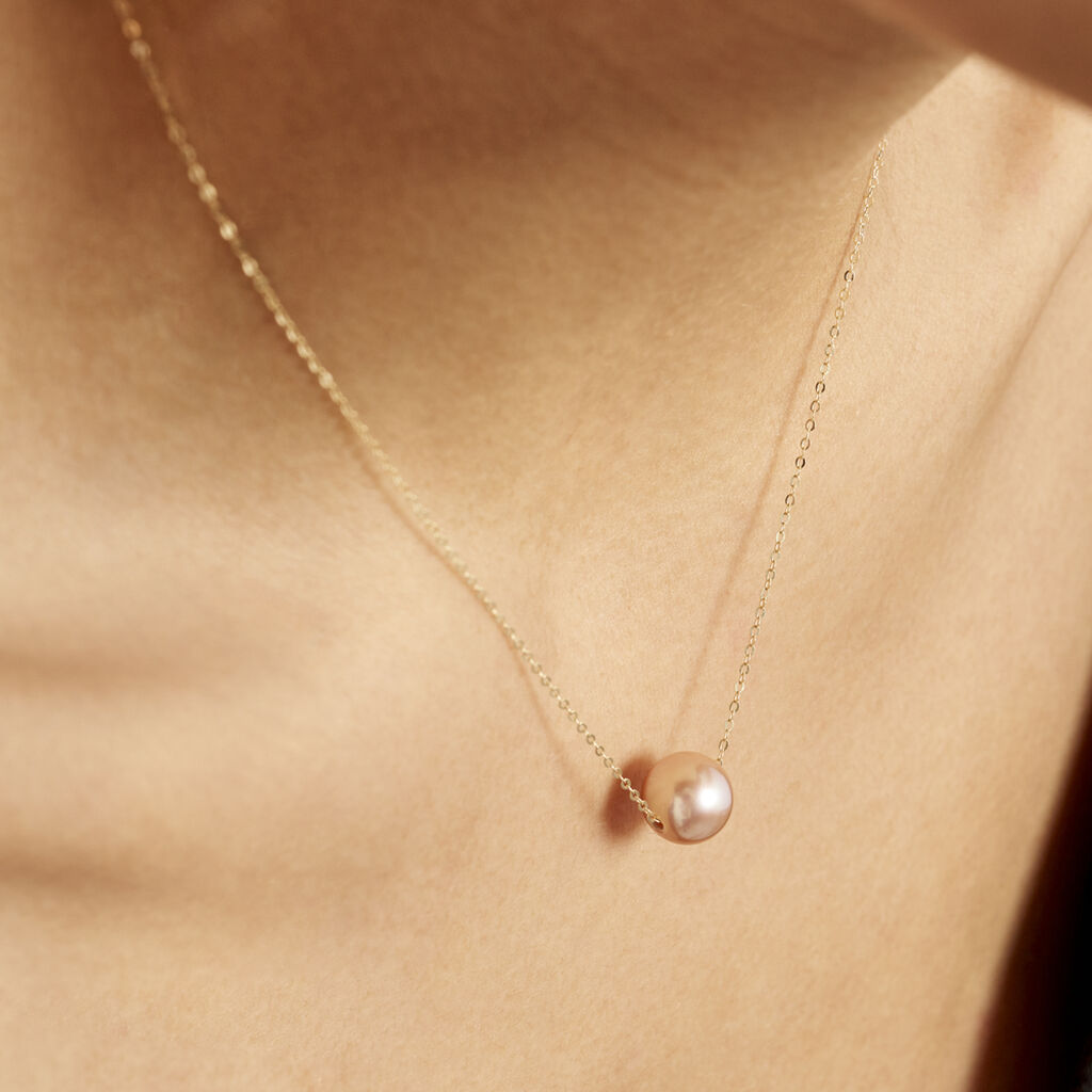 Collier 1 Perle Or Jaune Perle De Culture - Colliers Femme | Histoire d’Or