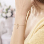Bracelet Attrape Reves Plaque Or Jaune Pierre De Synthese - Bracelets Femme | Histoire d&rsquo;Or