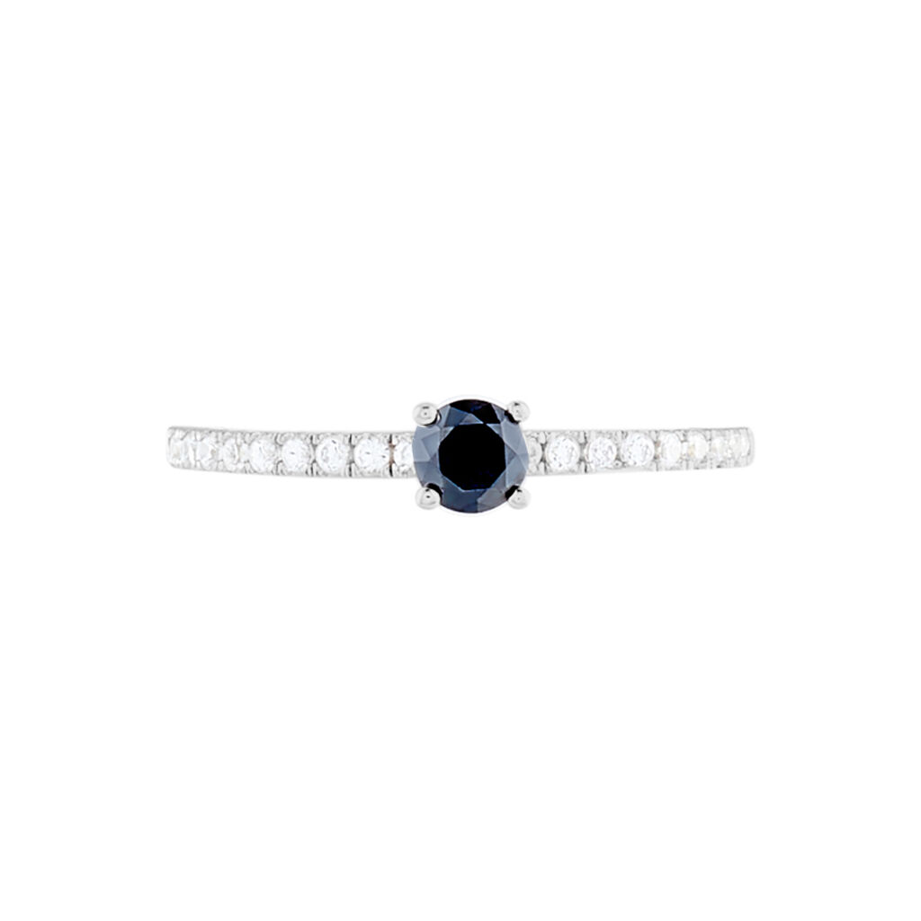 Bague Solitaire Argent Blanc Quitteri Oxyde De Zirconium - Bagues solitaires Femme | Histoire d’Or
