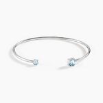Bracelet Jonc Rio Argent Blanc Oxyde De Zirconium - Bracelets joncs Femme | Histoire d&rsquo;Or