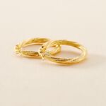 Cr&eacute;oles Clematis Or Jaune - Boucles d'oreilles cr&eacute;oles Femme | Histoire d&rsquo;Or