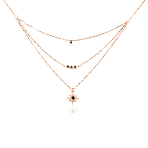 Collier Evora Argent Rose Oxyde De Zirconium - Colliers Etoile Femme | Histoire d’Or
