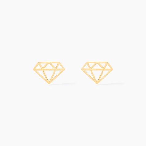 Boucles D'oreilles Puces Kais Or Jaune - Clous d'oreilles Femme | Histoire d’Or