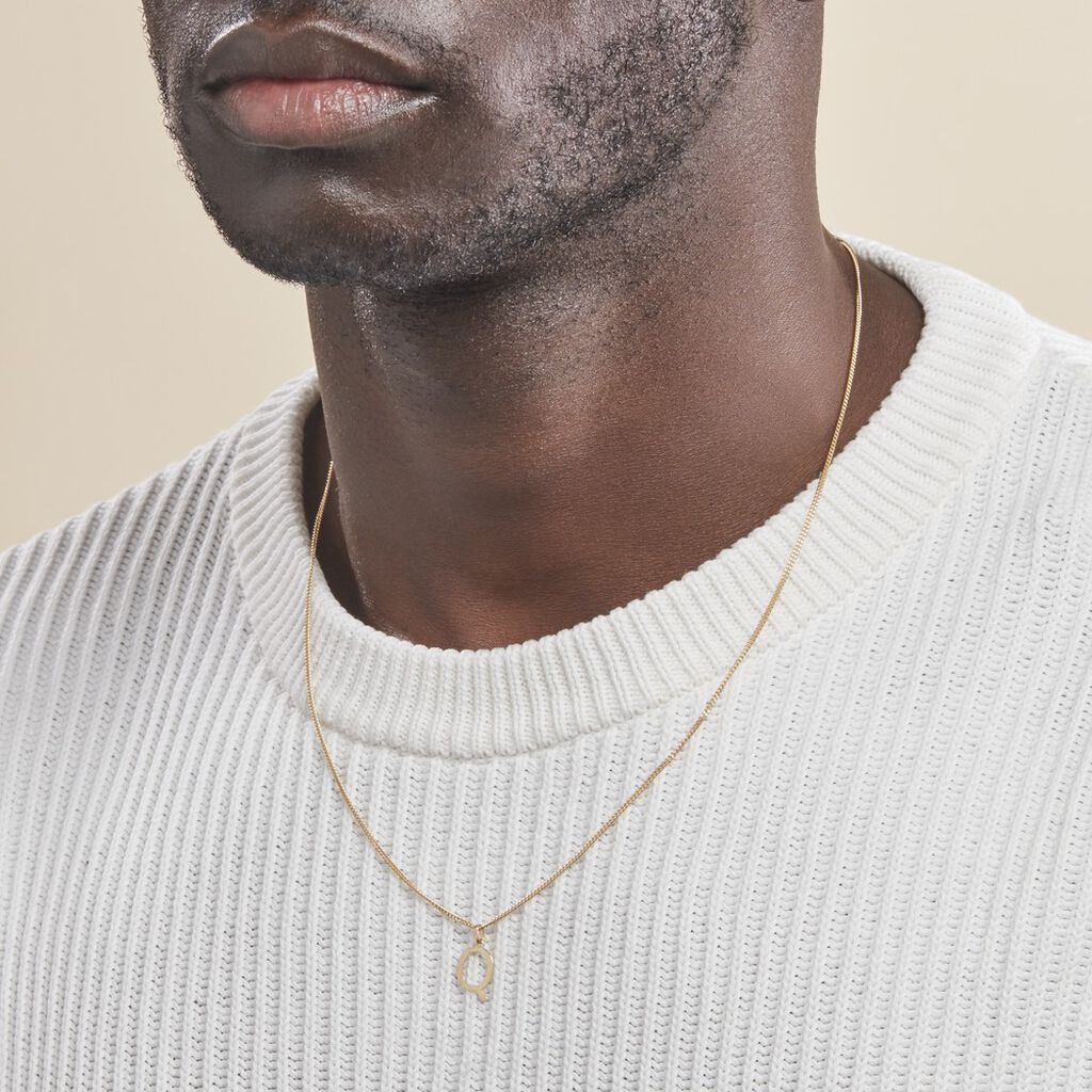 Pendentif Ionia Lettre Or Jaune - Pendentifs Famille | Histoire d’Or